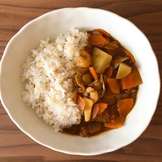 野菜たっぷりのシーフードカレー